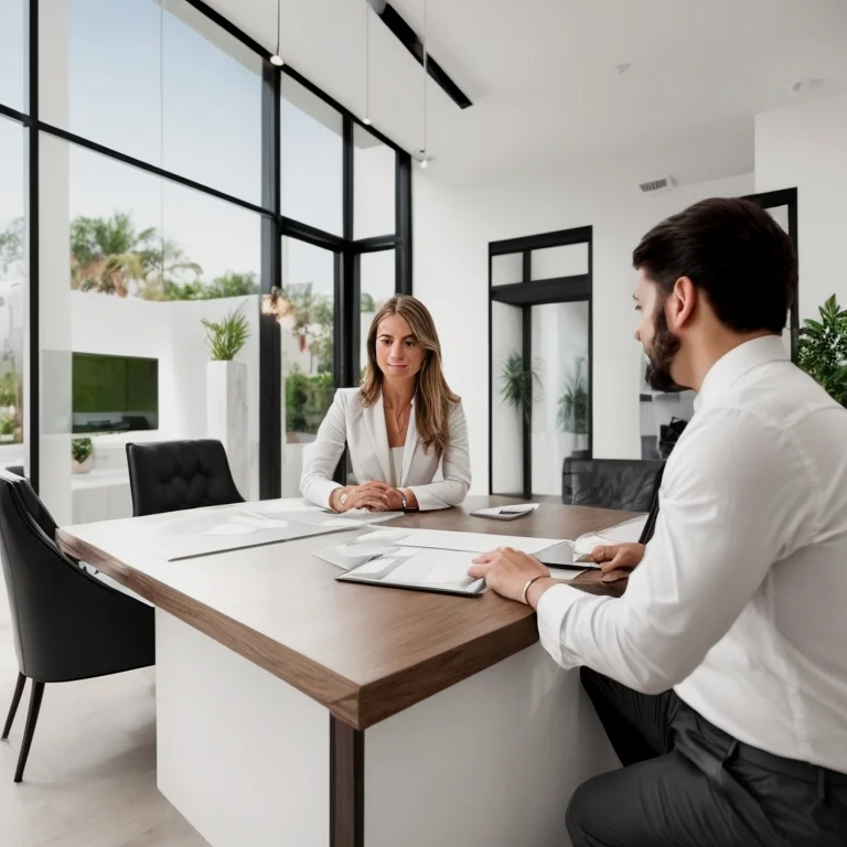 Elegantes Wohnzimmer in einer Luxusvilla